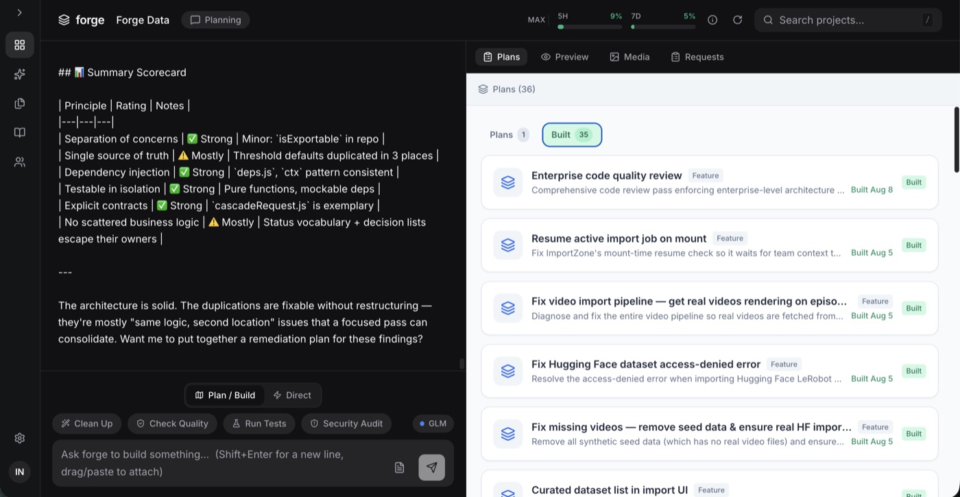 Forge — AI Coding Tool screenshot