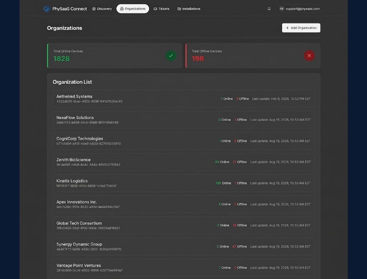 PhySaaS screenshot