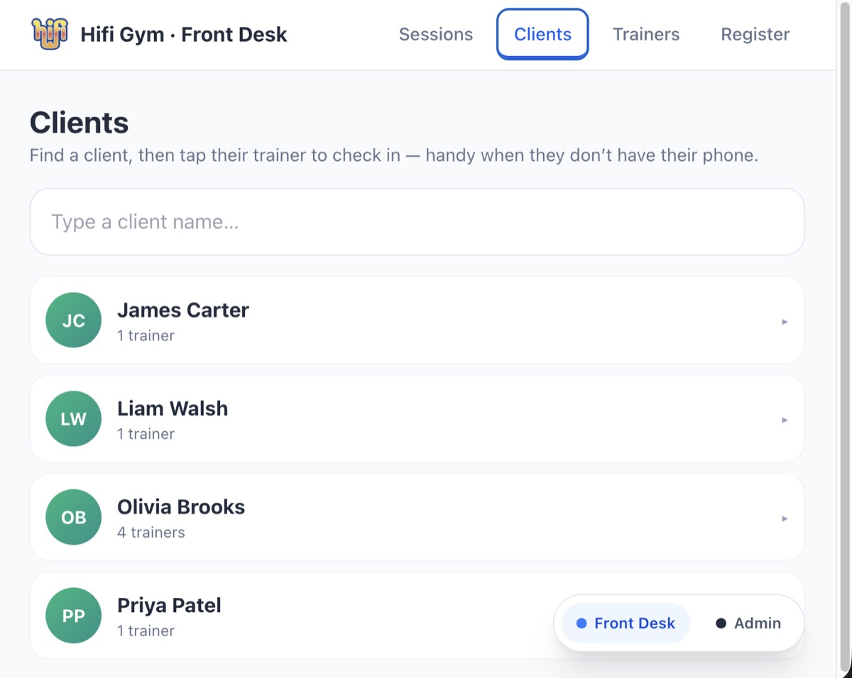 Hifi Front Desk screenshot